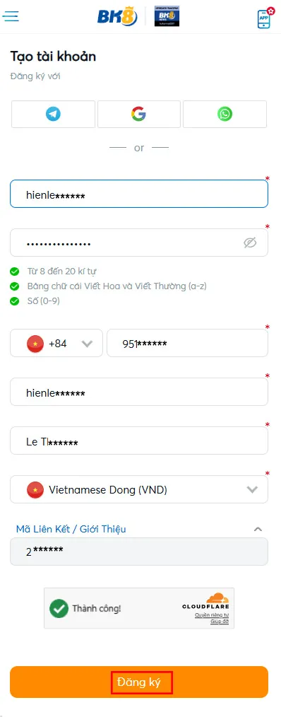 Đăng Ký Nhà Cái BK8 Dang ky Nha Cai BK8